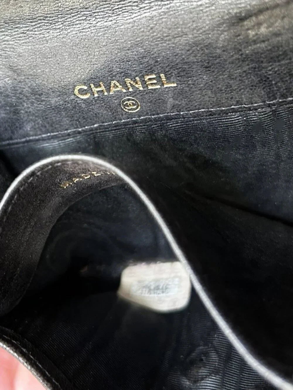 CHANEL Coco Stitch CC Coin Purse, Black